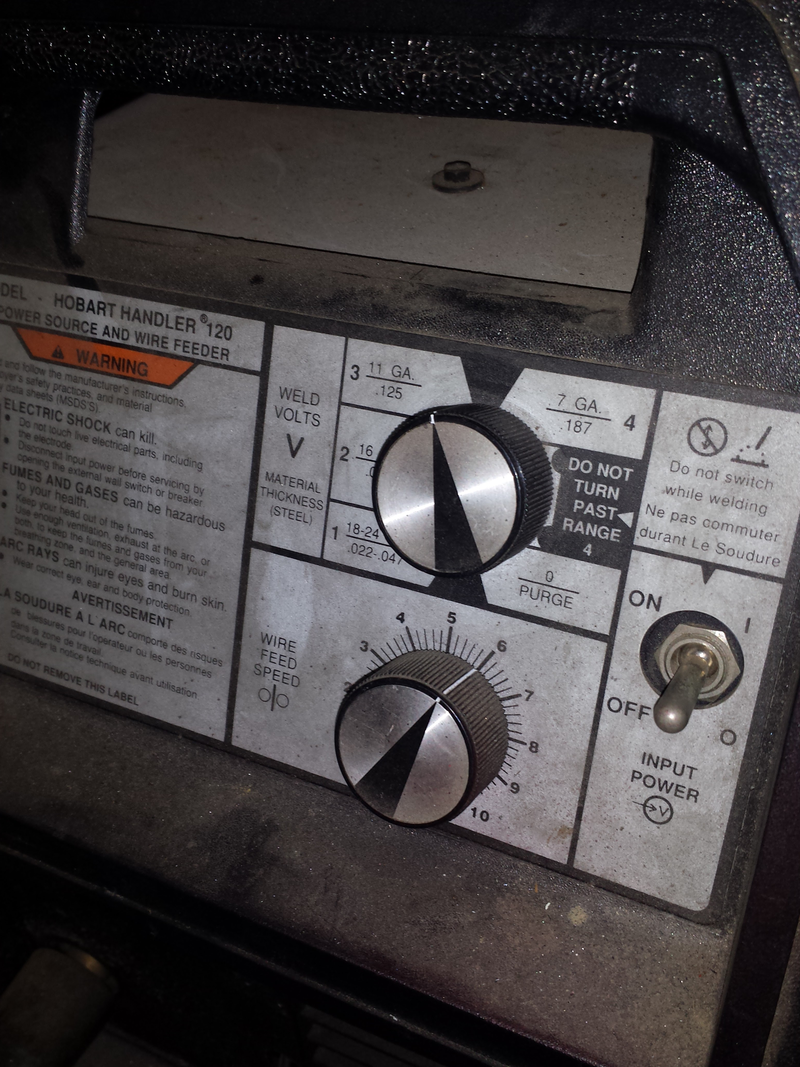 110 welder, setting 3 wire speed 6 20 cfh argon co2 80/20 with a .024 wire welding 1/8th in plate. That look right?
